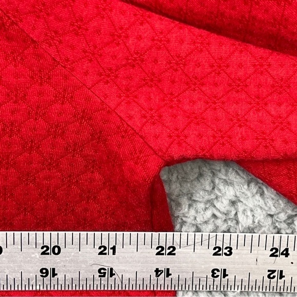 J.Jill Sweater Pattern Design Long Sleeve Red Size Large Tall - Picture 3 of 7